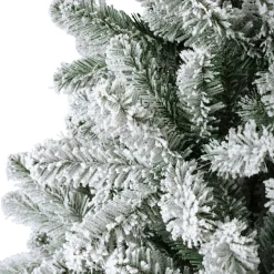 Sapin de Noël artificiel lumineux 260 LED (H180 cm) King Vert enneigé