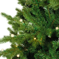 Sapin de Noël artificiel lumineux 350 LED (H180 cm) Idaho Vert sapin