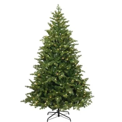 Sapin de Noël artificiel lumineux 350 LED (H180 cm) Idaho Vert sapin