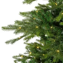 Sapin de Noël artificiel lumineux 400 LED (H180 cm) Glorious Vert sapin