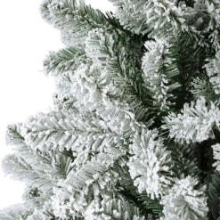 Sapin de Noël artificiel lumineux 200 LED (H150 cm) King Vert enneigé
