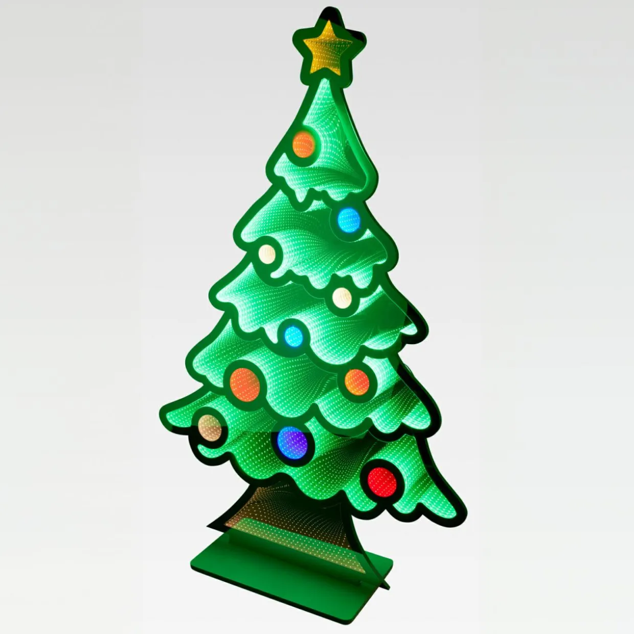 Sapin de Noël lumineux Géant 942 LED (H180 cm) Infinity Multicolore