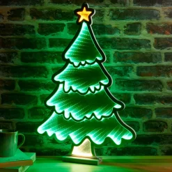 Sapin de Noël lumineux 231 LED (H60 cm) Infinity Vert