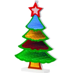 Sapin de Noël lumineux 180 LED (H32 cm) Infinity Multicolore
