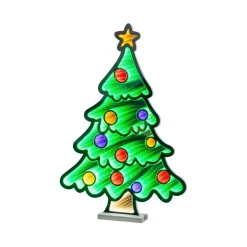 Sapin de Noël lumineux 393 LED (H63 cm) Infinity Multicolore
