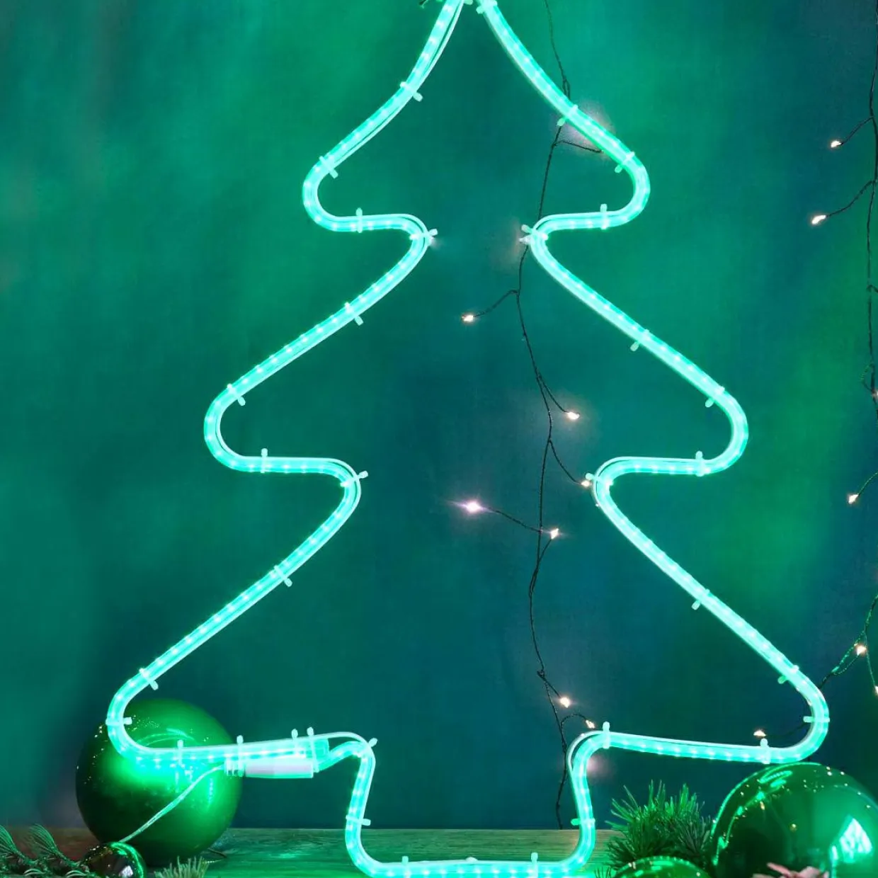 Sapin de Noël lumineux 192 LED Néon Vert