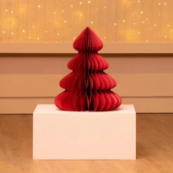 Sapin papier à poser (H60 cm) Fermeture Magnétique Rouge