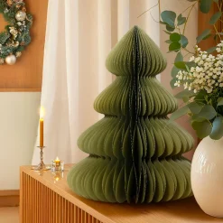 Sapin papier à poser (H60 cm) Fermeture Magnétique Vert