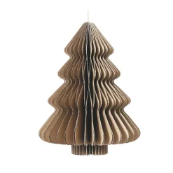 Sapin papier à suspendre (H40 cm) Fermeture Magnétique Brun