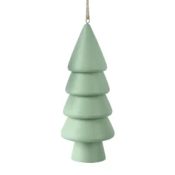 Sapin à suspendre en bois (H15 cm) Harmonie Menthe blanche