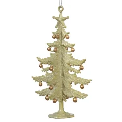 Sapin à suspendre (H13 cm) Clochettes festives Menthe blanche