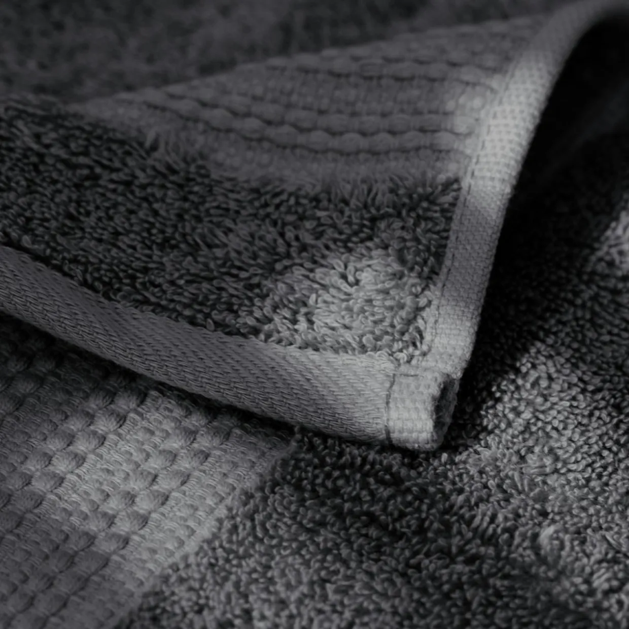Serviette de bain coton bio (90 x 150 cm) Méline Gris orage