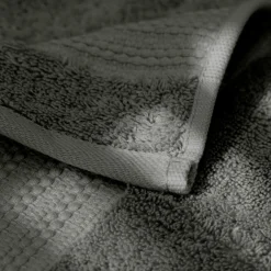 Serviette de bain coton bio (90 x 150 cm) Méline Vert romarin