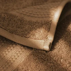 Serviette de bain coton bio (90 x 150 cm) Méline Camel