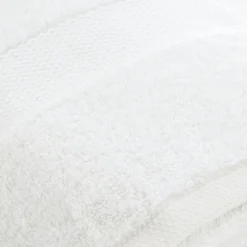 Serviette de bain coton (90 x 150 cm) Timeless Blanche