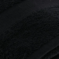 Serviette de bain coton (90 x 150 cm) Timeless Noire