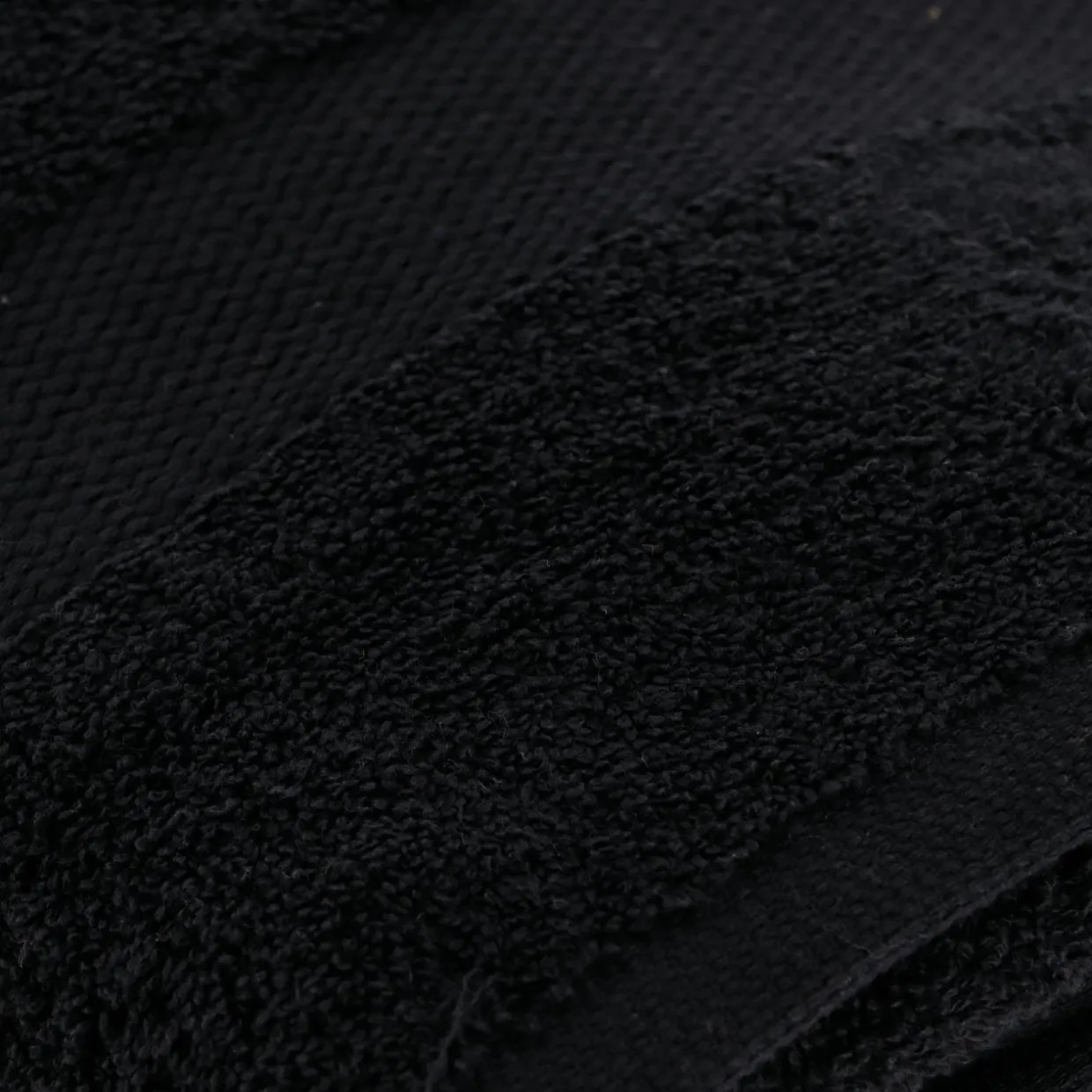 Serviette de bain coton (90 x 150 cm) Timeless Noire