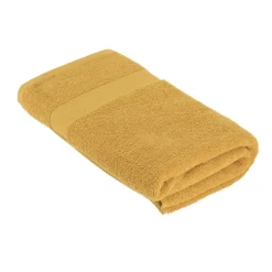 Serviette de bain coton (90 x 150 cm) Timeless Jaune moutarde