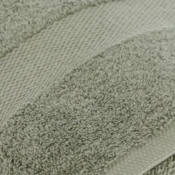 Serviette de bain coton (90 x 150 cm) Timeless Vert kaki