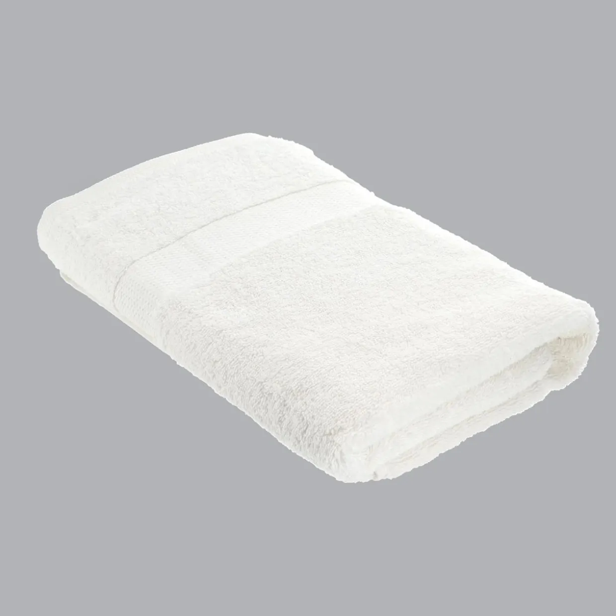 Serviette de bain coton (70 x 130 cm) Timeless Blanche