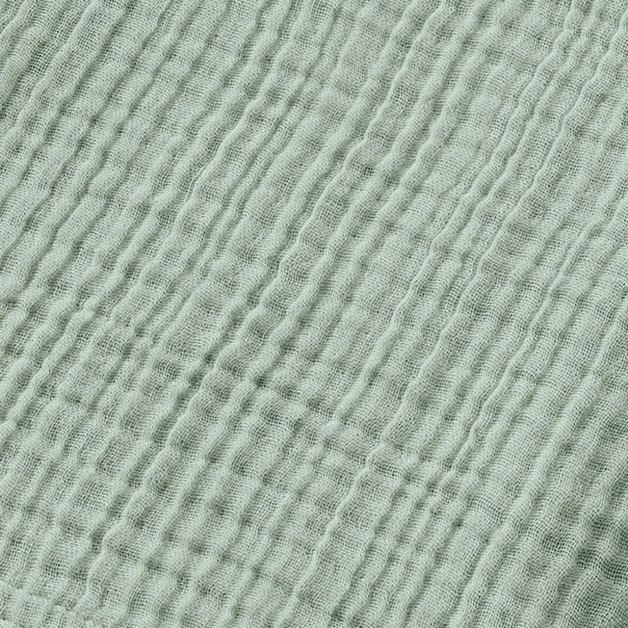 Serviette de bain gaze de coton (50 x 90 cm) Gaïa Vert eucalyptus