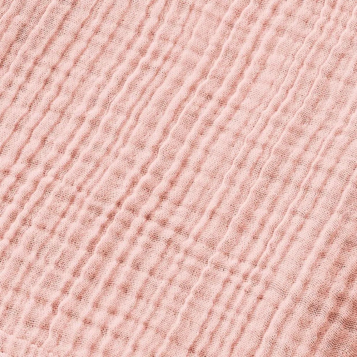 Serviette de bain gaze de coton (70 x 130 cm) Gaïa Rose pêche