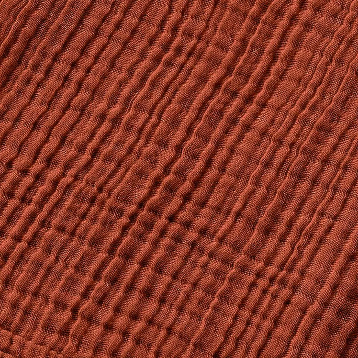 Serviette de bain gaze de coton (90 x 150 cm) Gaïa Terracotta