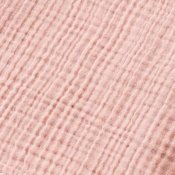 Serviette de bain gaze de coton (30 x 50 cm) Gaïa Rose pêche