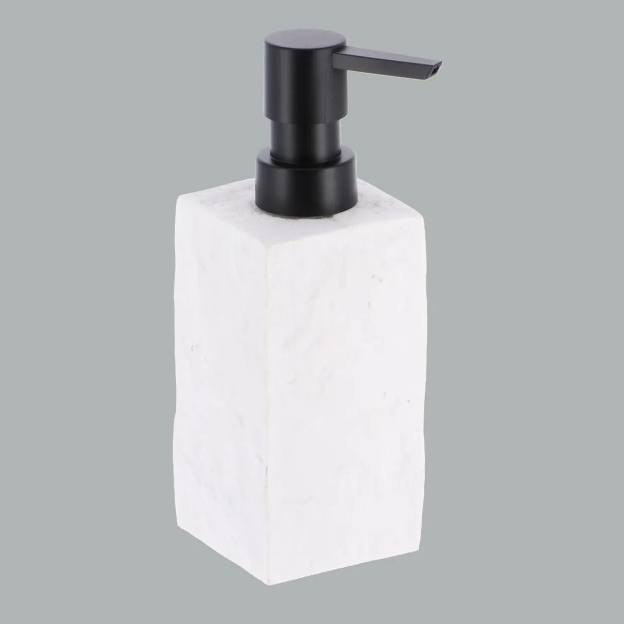 Set d'accessoires salle de bain Effet Pierre Blanc