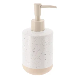 Set d'accessoires salle de bain grès moucheté Pietra Beige