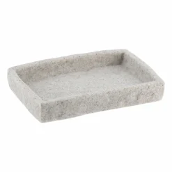 Set d'accessoires salle de bain Effet Pierre Gris