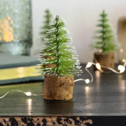 Set de décorations à parsemer Sapins en lot de 12 Vert