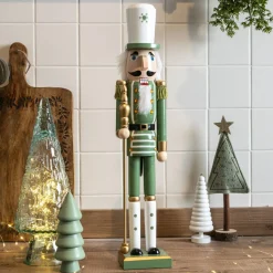 Soldat Casse-noisette en bois (H50 cm) Viktor Vert