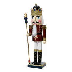 Soldat Casse-noisette en bois (H50 cm) Roi Louis Bordeaux