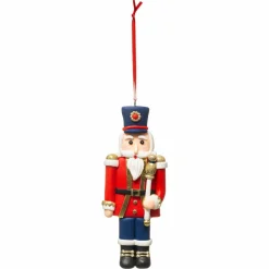Soldat Casse-noisette à suspendre (H15 cm) Henri Rouge
