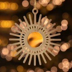 Soleil de Noël en métal (H9 cm) Or