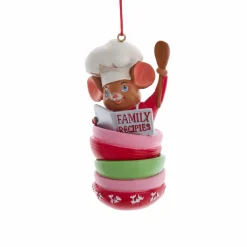 Souris de Noël (H8 cm) Chef Multicolore