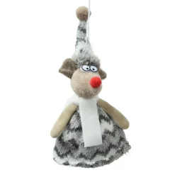Souris à suspendre (H15 cm) Pip écharpe douillette Gris