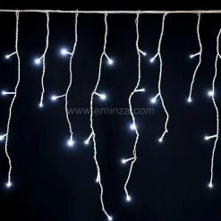 Stalactite lumineuse 20 m 490 LED câble blanc Stars Blanc froid