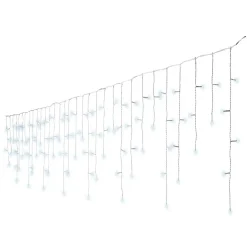 Stalactite lumineuse 20 m 490 LED câble blanc Stars Blanc froid