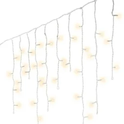 Stalactite lumineuse 30 m 900 LED Stars Grande hauteur XL Timer Blanc chaud