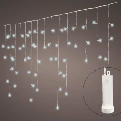 Stalactite lumineuse à piles 7 m 192 LED Durawise Blanc froid