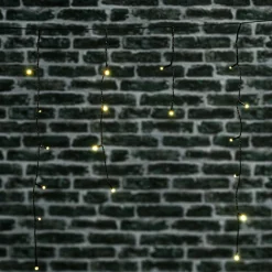Stalactite lumineuse Solaire 0,60 m 120 LED Blanc chaud
