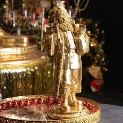 Statue Père Noël (H28 cm) Maestro en or