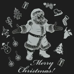 Stickers de Noël pour fenêtre Merry Christmas