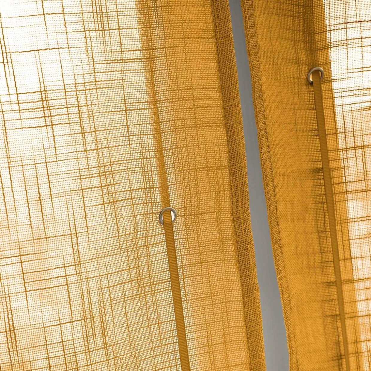 Store bateau passe-tringle (60 x 180 cm) Robin Jaune ocre