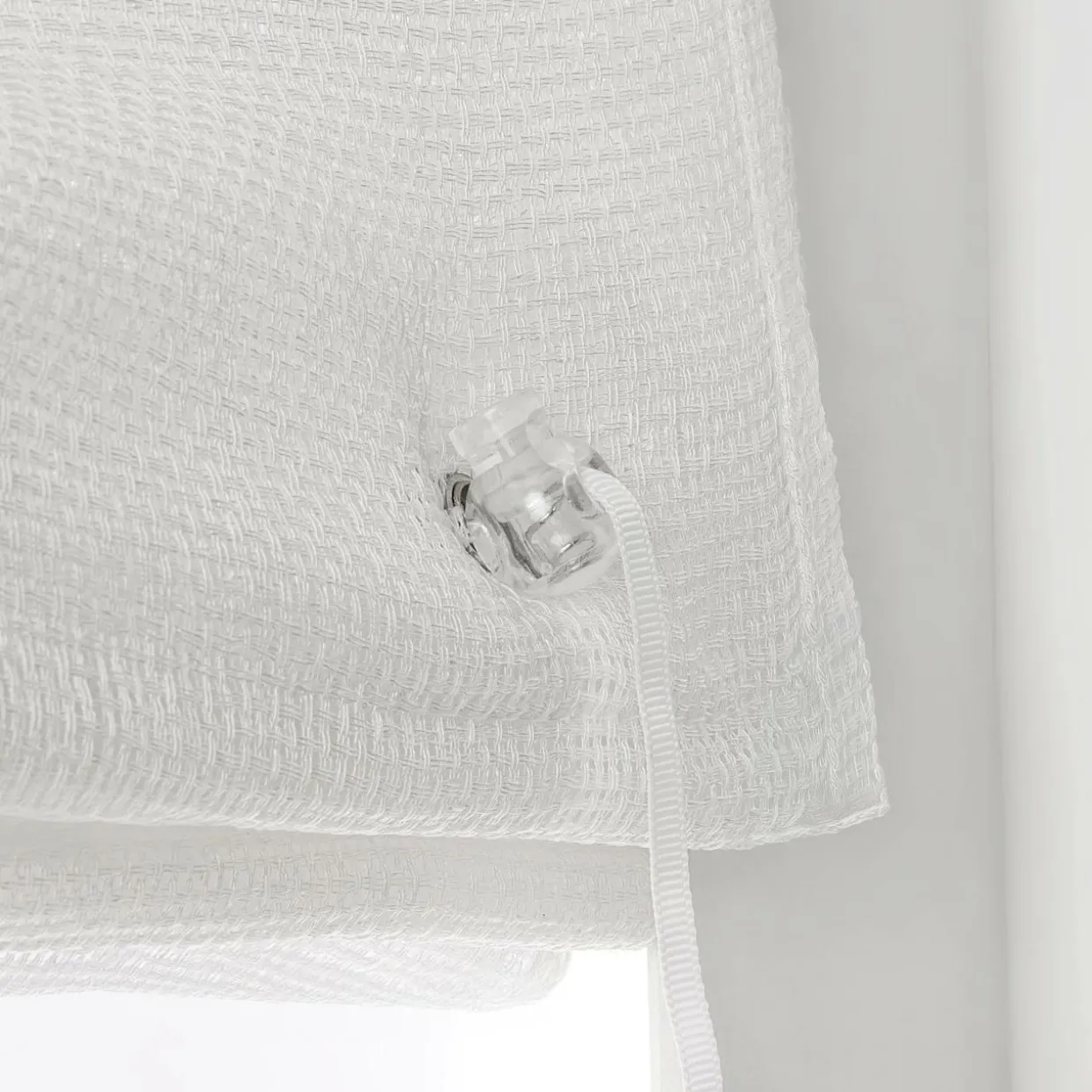 Store bateau passe tringle (90 x 180 cm) Luca Blanc