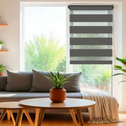 Store enrouleur Jour / Nuit (60 x 250 cm) Gris anthracite