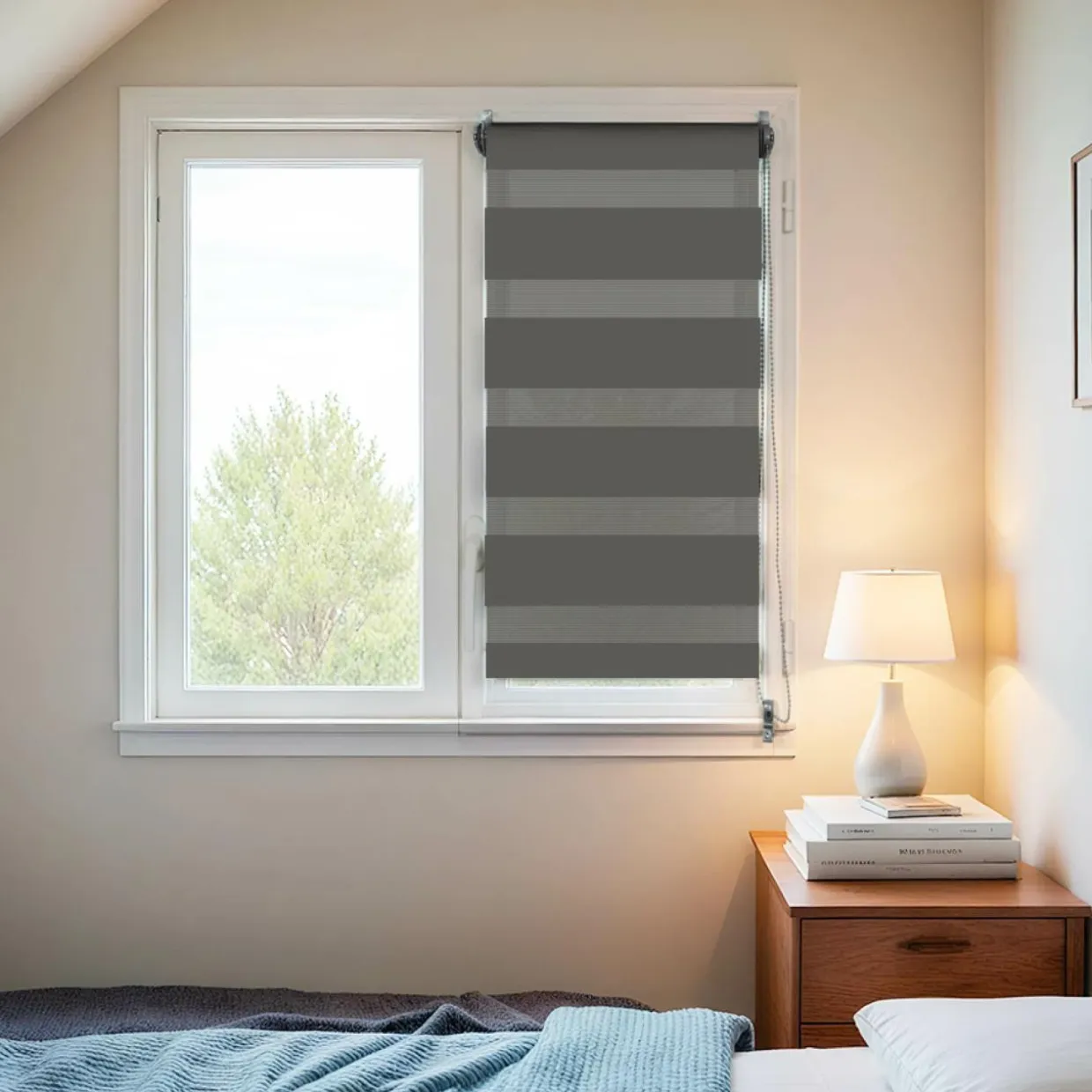 Store enrouleur Jour/Nuit (45 x 90 cm) Gris anthracite