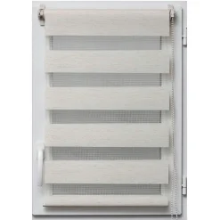Store enrouleur Jour / Nuit (45 x H180 cm) Beige chiné